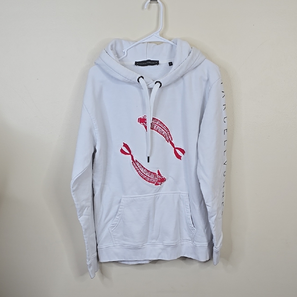 Marcell Von Berlin White Koy Fish Sweater S